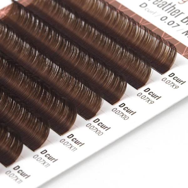 Easy Fanning Lash Feather (Brown) 0.07 - Image 5
